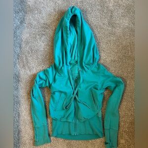 Rare Lululemon Teal Zip Up Hoodie